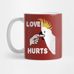 Love Hurts - Sulphur Crested Cockatoo Parrot Mug